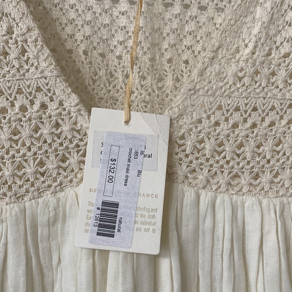 Blue Hippy Maxi Crochet Dress - Picture 3 of 6